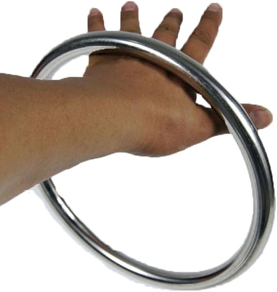 ZooBoo Wing Chun Stainless Steel Ring for Sticky Hands Kung Fu Training | Helps Build Wrist Strength, Forearm Control, Coordination, Precision Through Repetitive Training