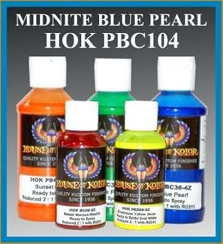 House of Kolor Midnite Blue Pearl Pbc104/Pbc-104 4 Oz.