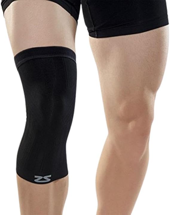 Zensah Compression Knee Sleeve - Knee Brace to Relieve Knee Pain and Treat Runners Knee for Men and Women