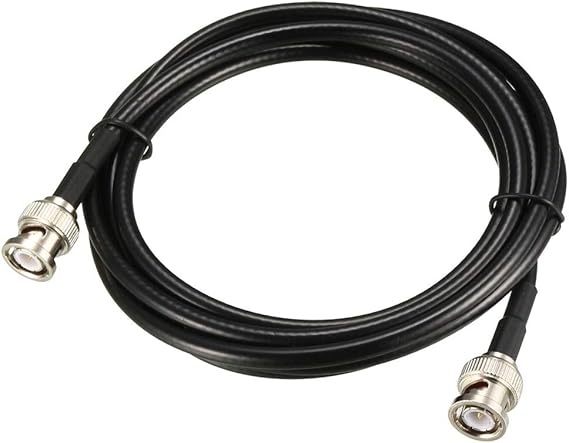 uxcell RG58 Coaxial Cable with BNC Male to BNC Male Connectors 50 Ohm 10 Ft