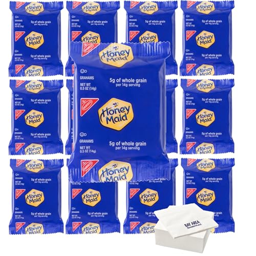 Graham Crackers, 0.5oz Pouches, Pack of 50 with Bay Area Marketplace Napkins