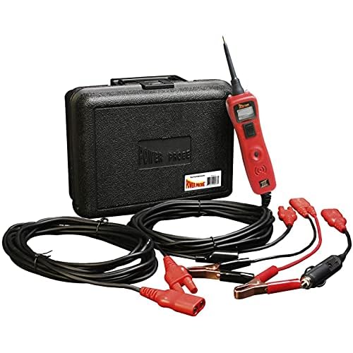 Power Probe III wCase & Accessories - PP319FTC [Car Automotive Diagnostic Test Tool, Digital Volt Meter, ACDC Current Resistance, Circuit Tester] Red