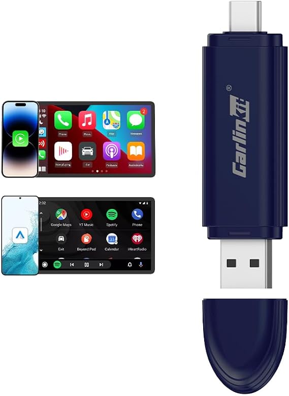 Carlinkit Mini SE Pro Wireless CarPlay Adapter/Wireless Android auto Adapter, High Grade Durability, USB-C/A Universal Car Adapter for iOS/Android