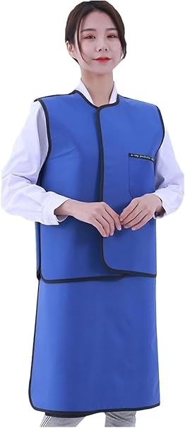 X-ray Radiation Protection Lead Vest and Lead Apron Two-Piece Set Shields(0.35 Mmpb,Small)