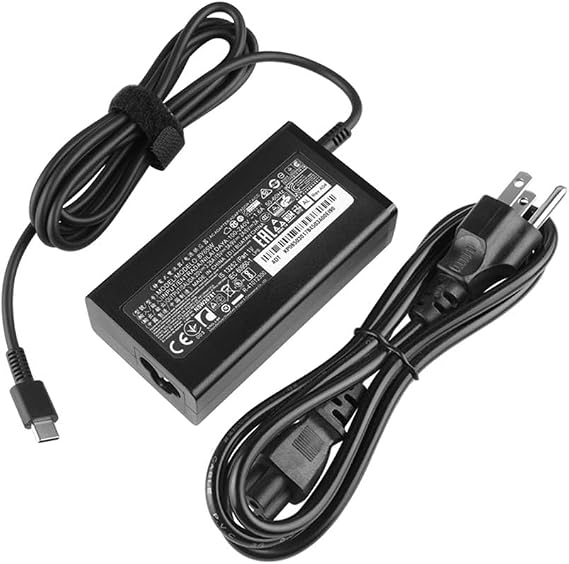 65W USB C Charger for Acer Chromebook 14 CP5-471 311 CB311-12HT 315 CB315-5HT Chromebook Enterprise Spin 514 CP514-3WH Plus 514 CB514-3HT CB514-4HT 515 CB515-2H CB515-2HT Spin 312 CP312-1HN
