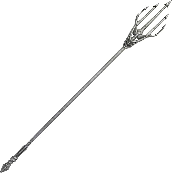 The Noble Collection DC Comics Aquaman's Trident - 73.5in (187cm) Long Lightweight Cosplay Replica - Justice League Film Set Movie Props Gifts