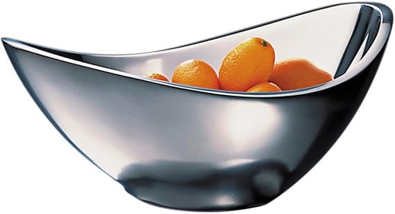 nambe Butterfly Bowl | For Hot and Cold Foods, Salads, Soups, Fruit | Made of Metal Alloy | Oven and Freezer Safe Serving Bowl for Entertaining, Decorative Centerpiece for Kitchen | Silver, 11"