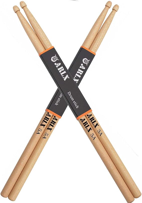 Drum Sticks 5A Wood Tip Drumstick (2 Pair Maple)