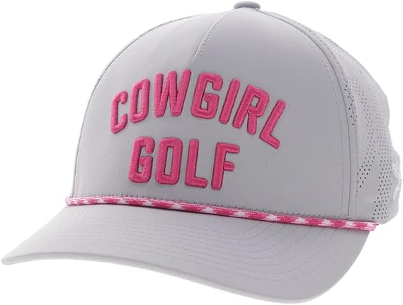 HOOEY Women's Cowgirl Golf Hat - Adjustable Snapback Cap, 5-Panel Outdoor & Casual Baseball Hat for Women