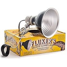 Fluker's Repta-Clamp Lamp, Heavy Duty Clamp Light For Reptile Tanks and Terrariums, UL/CUL Approved, Great for Reptile Basking, 75-Watt Maximum with On/Off Switch, 5.5"