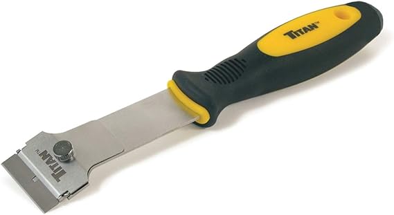 Titan 11030 9-1/4-Inch Multi-Purpose Razor Scraper | Includes 1 Extra Heavy-Duty Razor Blade