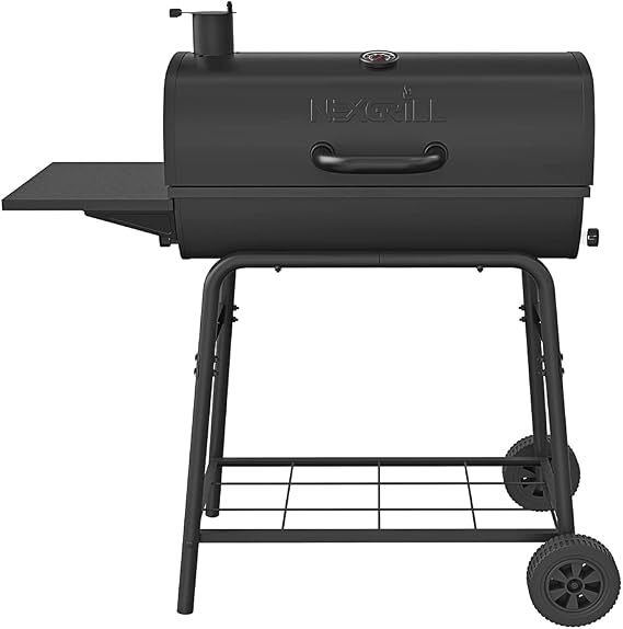 Nexgrill 29" Charcoal Grill with Side Shelf and Adjustable Charcoal Tray