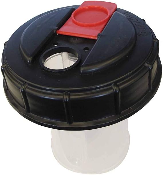 Fimco 7772014 Multi-Lid, Sprayer Tank Cap with Food Grade 32 Ounce Measuring Cup Attached and Garden Hose Port, Fits Sprayers with 5 Tank Lid, Chemical Resistant