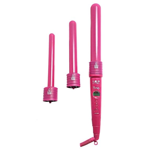 ISO Beauty Pink Trio Curling Iron - 3 Barrels