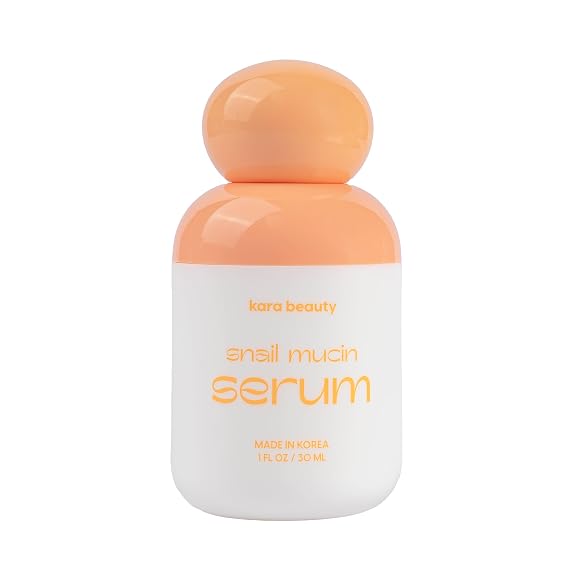 KARA BEAUTY Snail Mucin Serum - Ultra Hydrating Face Serum with Vitamin C, Azelaic Acid, Hyaluronic Acid & Vitamin E Oil, Korean Skin Care, Skin Tightening Cream Made in Korea