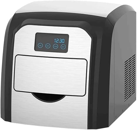 Ice for Countertop, Portable Ice Cube Makers, Make ice in,Ice Cube Rready in 6-8 Mins with Ice Scoop and Basket for Home/Office/Bar