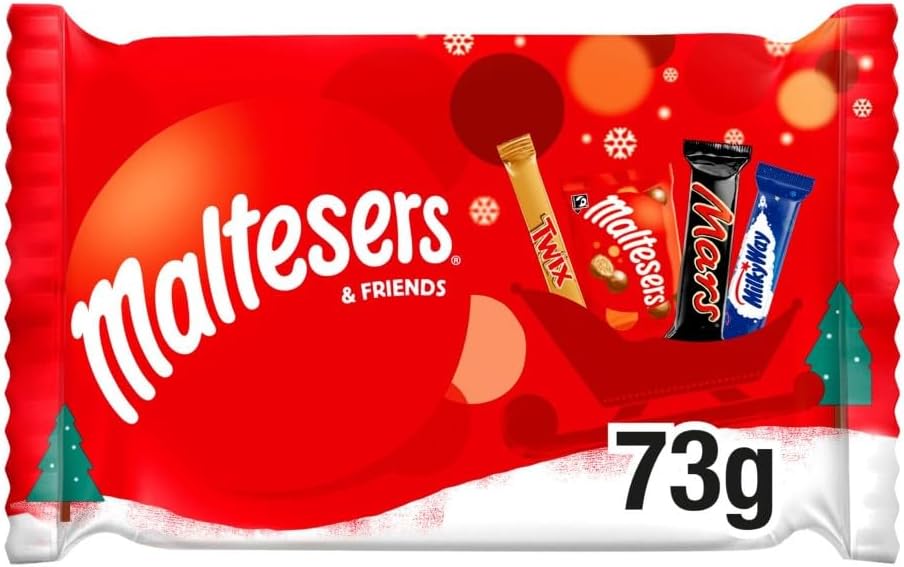 Maltesers and Friends Small Christmas Chocolate Selection Pack 73g