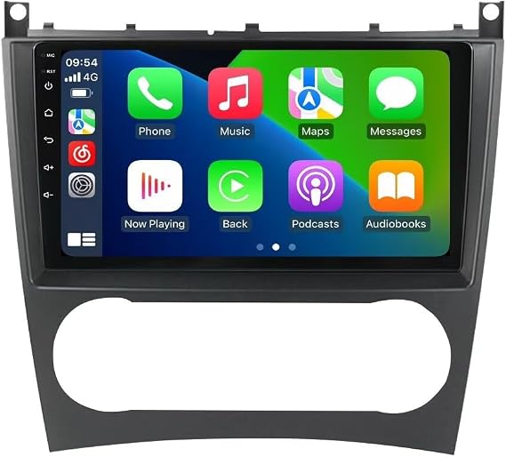 2+64GB Car Radio for Mercedes Benz C Class/W203 2004 2005 2006 2007/W209/W219/W169/C180/C200/C230/C240/C320/C350/CLK Replacement Dash Kit Car GPS Navigation,9" IPS Touch Screen Head Unit