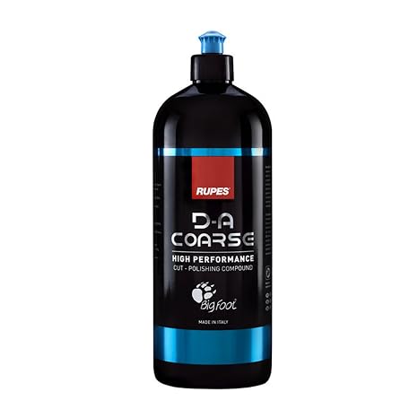 RUPES 1000 ml D-A Coarse High Performance Cut Polishing Compound for Car Detailing & Removing Scratches (Pack of 1) | Micro-Abrasive Technology | Reduces Oxidation and Removes Severe Swirl Marks