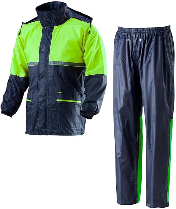 TK-RAINWEAR R10-1 Premium Waterproof & Durable Windbreak Reflective Belt, Men, Women & Adults Motorcycle Rainwear