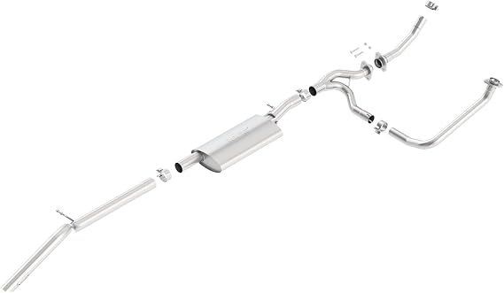 BORLA 140634 Cat-Back Performance Exhaust System for 2012-2018 Jeep Wrangler JKU 3.6L V6, Automatic/Manual Transmission 2 & 4 Wheel Drive 4 Door. High Clearance Climber System.