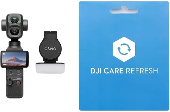 DJI Osmo Pocket 4P Standard Combo + 1 Year Extended Premium Support Dual Lens 4K Vlog Camera, 1" CMOS