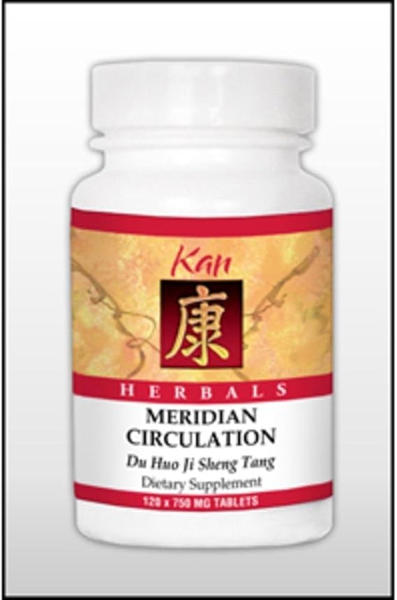 Kan Herbs Company Meridian Circulation Herbal Blend Inspired by Sun Si-Miao Featuring Achyranthes & Cinnamon to Promote Qi Flow, Ease Occasional Stiffness, Support Fluid Circulation, 120 Tablets