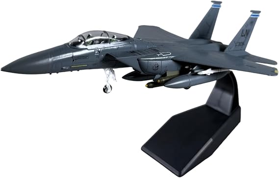 F-15E Strike Eagle Diecast Aircraft Model 1/100 Scale Plane Toy Collectable Gift