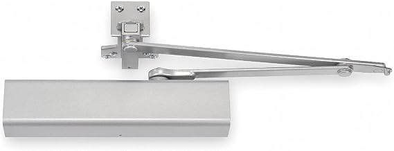 Manual Hydraulic Yale 3501-Series Door Closer, Heavy Duty Interior and Exterior, Silver