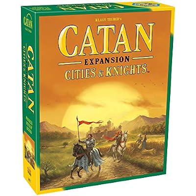 CATAN Cities & Knights Board Game Expansion - Enhance Your CATAN Experience with Intriguing New Challenges! Strategy Game for Family, Ages 12, 3-4 Players, 90 Min Playtime, Made by CATAN Studio