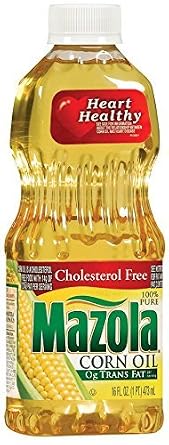 Mazola Corn Oil, Heart-Healthy Cholesterol-Free Cooking Oil, 16 oz