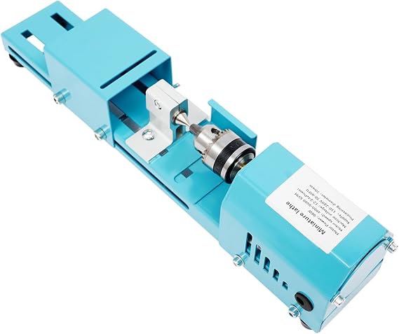 Mini Lathe Machine, 96W Wood Lathe Milling Machine for Table, Mini Wood Lathe,Used for Processing Small Leaf Rosewood, Basswood, Mmahogany
