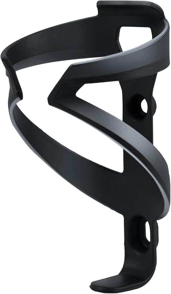 Bike Water Bottle Holder Matte Black Nylon Ultralight & Sturdy Cup Holder, 22-25 fl oz Bicycle Drink Cage, Cycling Water Bottle Cage with Screw Tool, Bike Accessories
