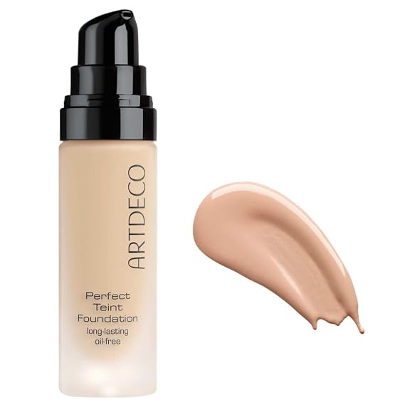 ARTDECO Perfect Teint Foundation - Cool Cashew N32 - Lightweight Liquid Formula - Medium to Full Coverage - Without Mask-Like Effect - Conceals Imperfections - Vegan Makeup - Hyaluron - 0.67 Fl Oz