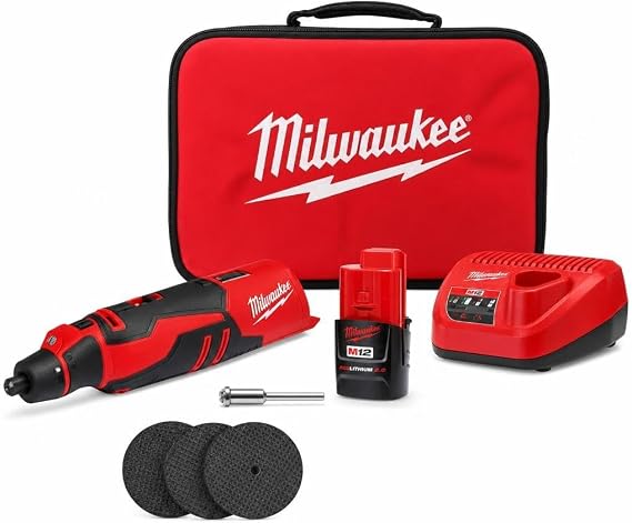 Milwaukee Electric - M12TRADE BRUSHLESS Rotary Tool KIT