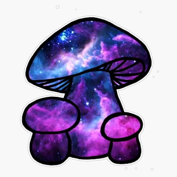 Psilocybin Mushroom Sticker Bumper Sticker Vinyl Decal 5"