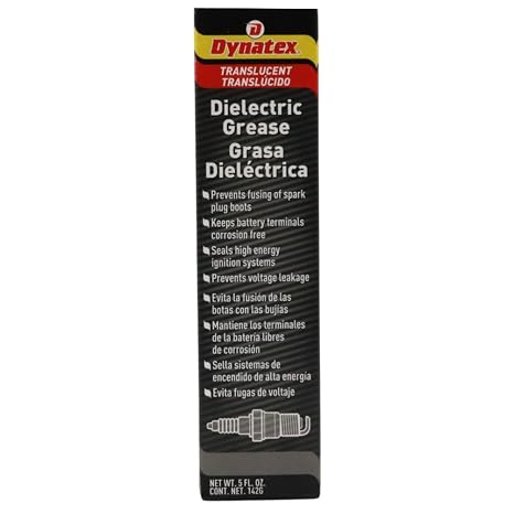 Dynatex Dielectric Grease 5 oz Tube (1 Pack) | Silicone-Based, High Temp Vacuum & Water Resistant, Protects Electrical Connections, Non-Hardening