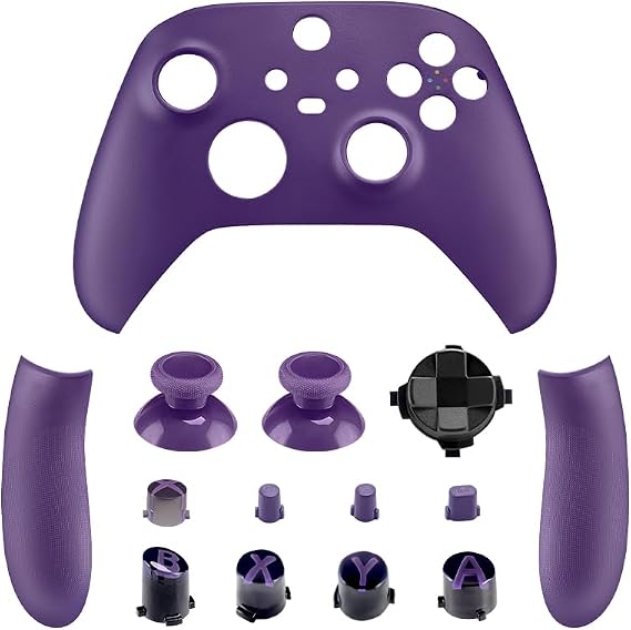 Xbox Serisi X/S Denetleyicisi için Mor Yedek Kabuk Kiti, Xbox Core Kablosuz Denetleyici ile Uyumlu Özel Kılıf Ön Panel Aksesuarları