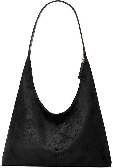 Womens Fashion Suede Shoulder Bags Large Tote Bag Retro Purse Handbag Casual Work Ladies Top Handle Satchel