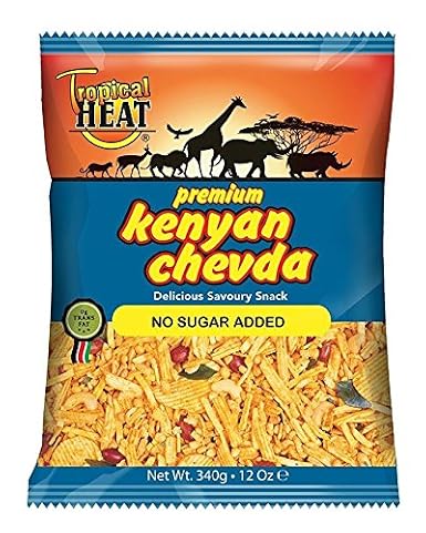 Tropical heat Kenyan chevda - No sugar added - 340g - (pack of 2)