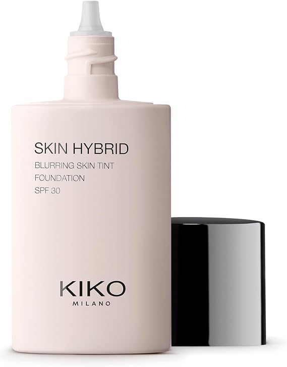 KIKO Milano Skin Hybrid Blurring Skin Tint Foundation 07, Perfecting Facial Fluid, 24-Hour Wear. Blurring Effect, Spf 30