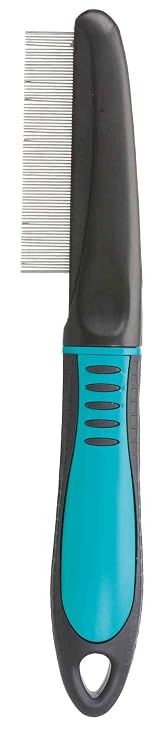 TRIXIE Pet Grooming Flea Comb, For Cats, Dogs, and Small Animals, Removes Fleas, Flea Eggs and Other Debris, 8" (21cm)