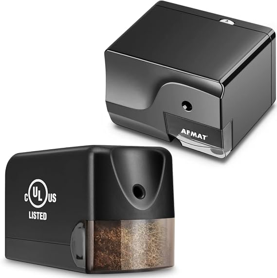 Electric Pencil Sharpener, Heavy Duty Pencil Sharpener for Classroom, Fast Sharpen in 3-5s, Save Pencils for 6-8mm Colored Pencils