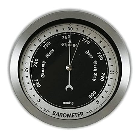 Ambient Weather WS-152B 6" Contemporary Barometer