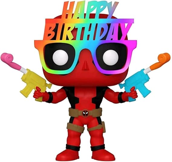 Funko Pop! 54687 Deadpool - Birthday Glasses Deadpool 30th Anniversary Pop! Vinyl Figure #783