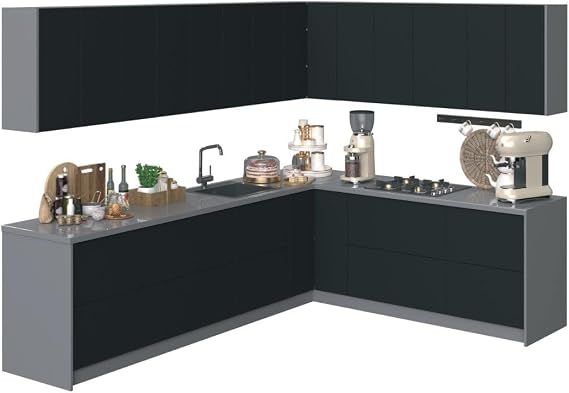 Kitchen Culinary Collection Black Color Base Size 10Ft Wide