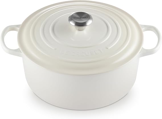 Le Creuset Enameled Cast Iron Signature Round Dutch Oven, 7.25 qt., Meringue