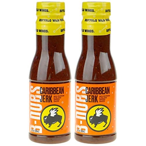 Buffalo Wild Wings Barbecue Sauces, Spices, Seasonings and Rubs For: Meat, Ribs, Rib, Chicken, Pork, Steak, Wings, Turkey, Barbecue, Smoker, Crock-Pot, Oven Caribbean Jerk, 2 Pack