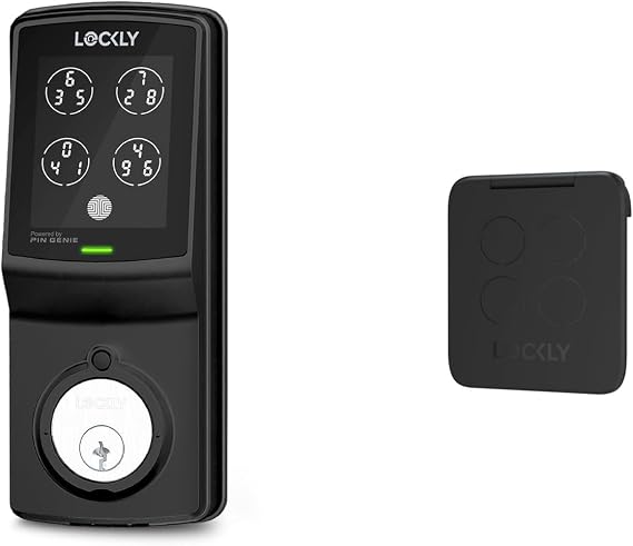 Lockly Smart Lock Model 7S with Touchscreen Cover, Bluetooth Smart Door Lock, Keyless Entry with PIN Genie Digital Keypad, Front Door Lock Deadbolt