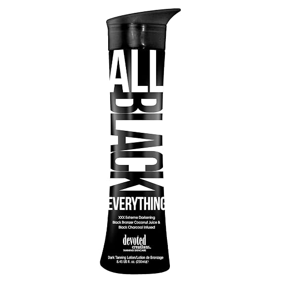 Devoted Creations All Black Everything - Extreme Darkening Black Bronzer Dark Tanning Lotion